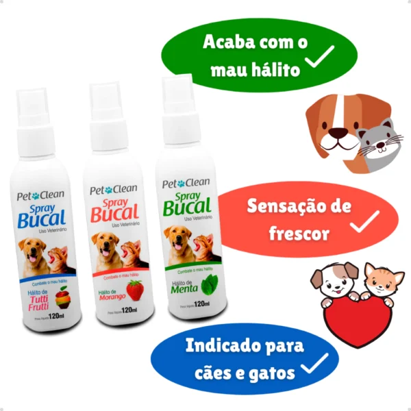 Promove a Saúde Bucal - Combate o mau hálito e odores, Spray Clean 120ML - Image 3