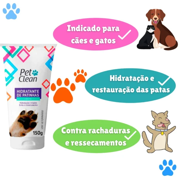 KIT Limpa Patas + Hidratante de Patinhas Pet Clean para Cachorro e Gato - Envio Imediato - Image 2