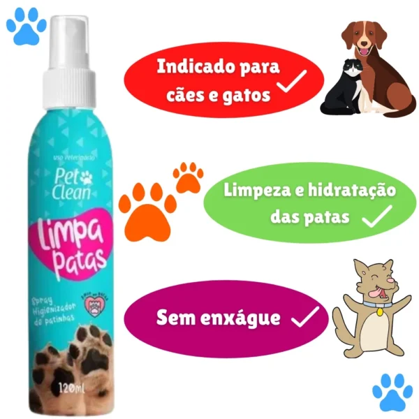 KIT Limpa Patas + Hidratante de Patinhas Pet Clean para Cachorro e Gato - Envio Imediato - Image 3